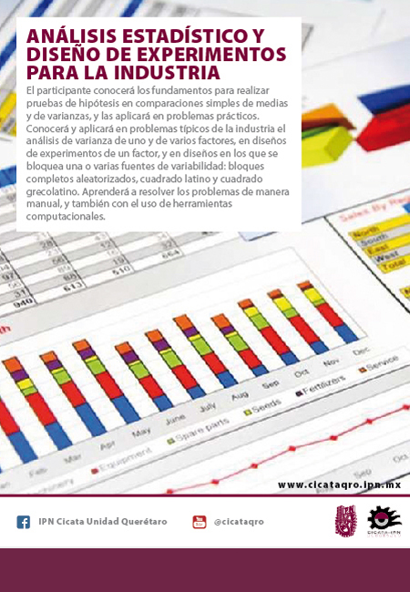 2018 Catalogo 1 ANÁLISIS ESTADÍSTICO Y DISEÑO DE EXPERIMENTOS PARA LA INDUSTRIA v1 A