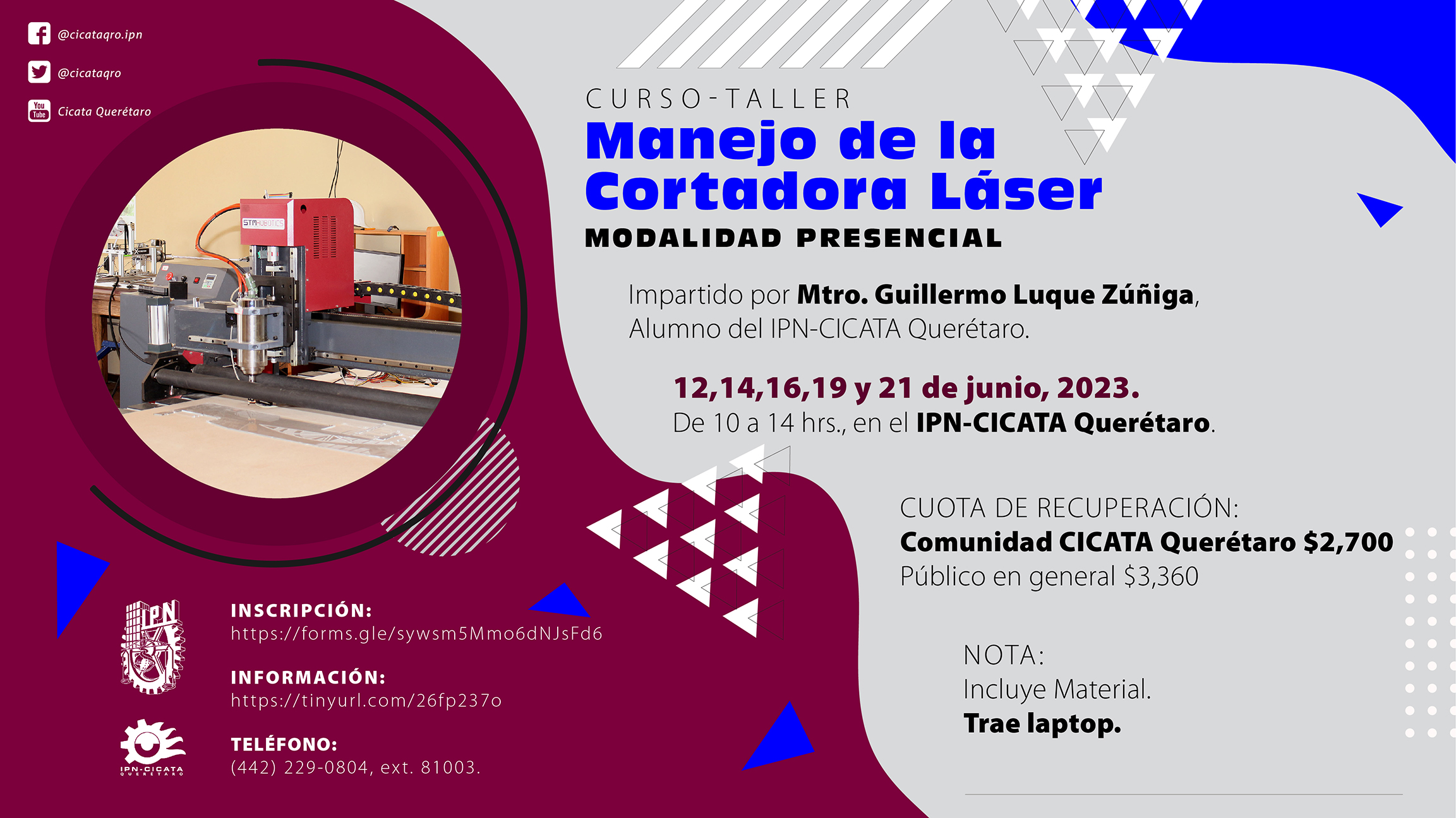 curso cortadora laser